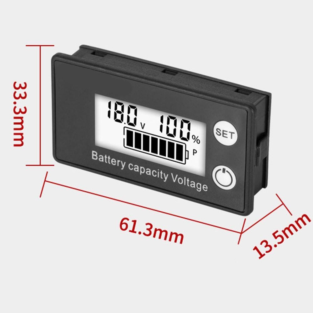 Battery Voltage Indicator Meter for 12V 24V 36V Lithium Iron Phosphate