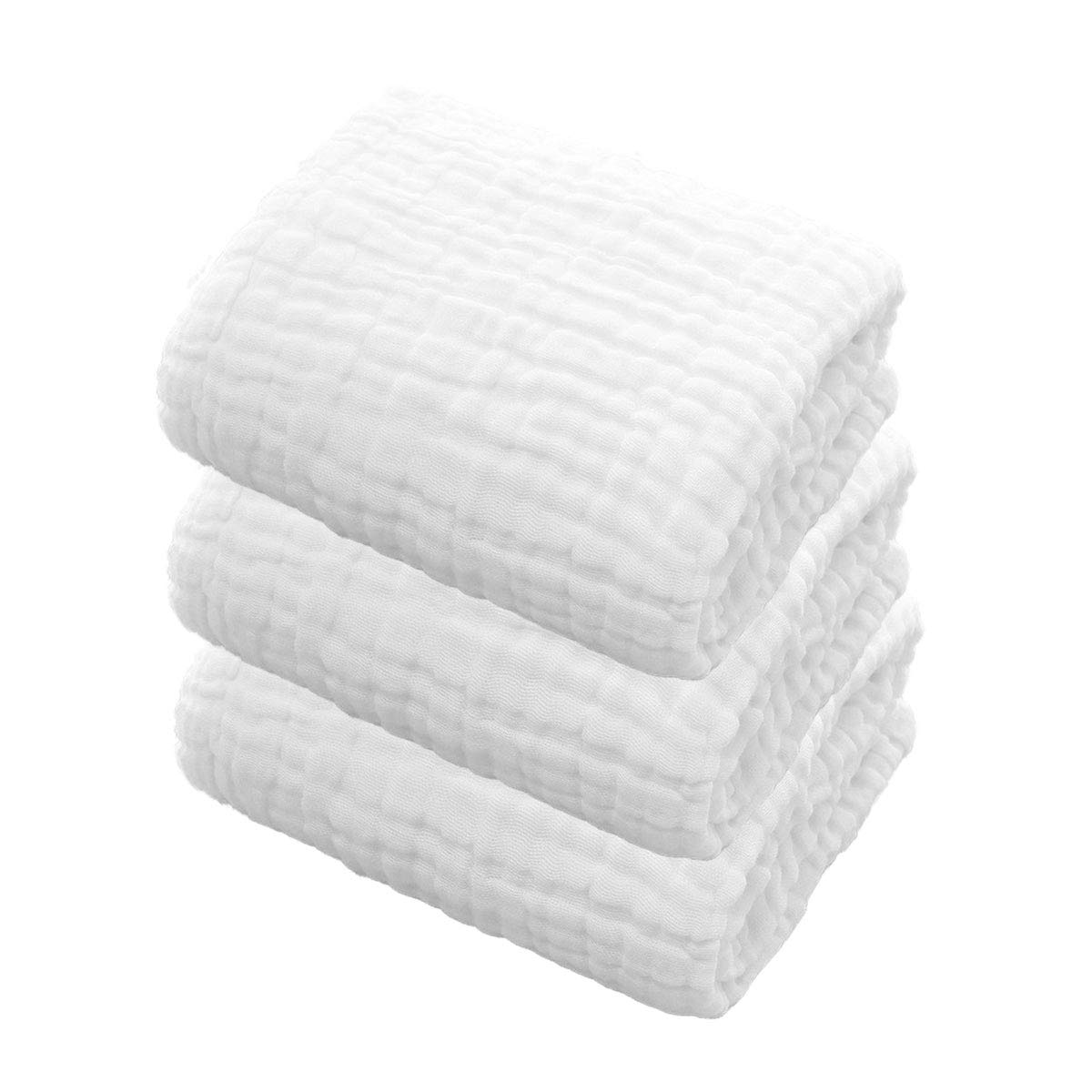 

iikuru Gauze Baby Bath Gauze Newborn Afghan Cotton Baby Baby y800 Type B 6-Layer Swaddle, 3-Piece Set, Towel, Blanket, Swaddle, Blanket, Summer, белый