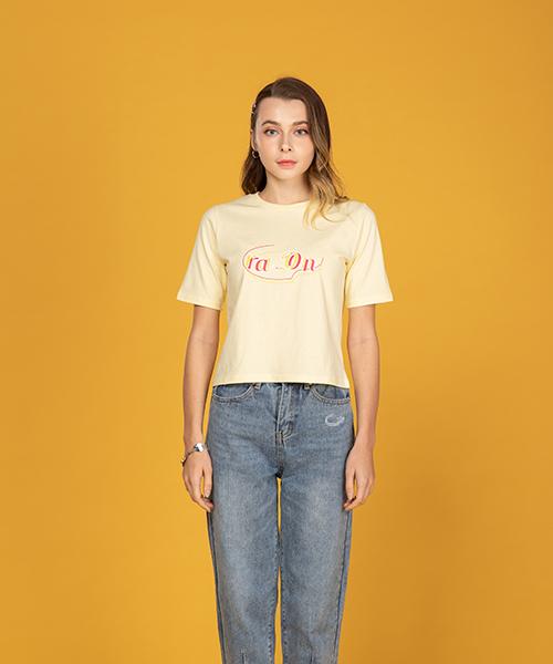 Raon 2019 Logo Crop T (Ye) Light Yellow/Free