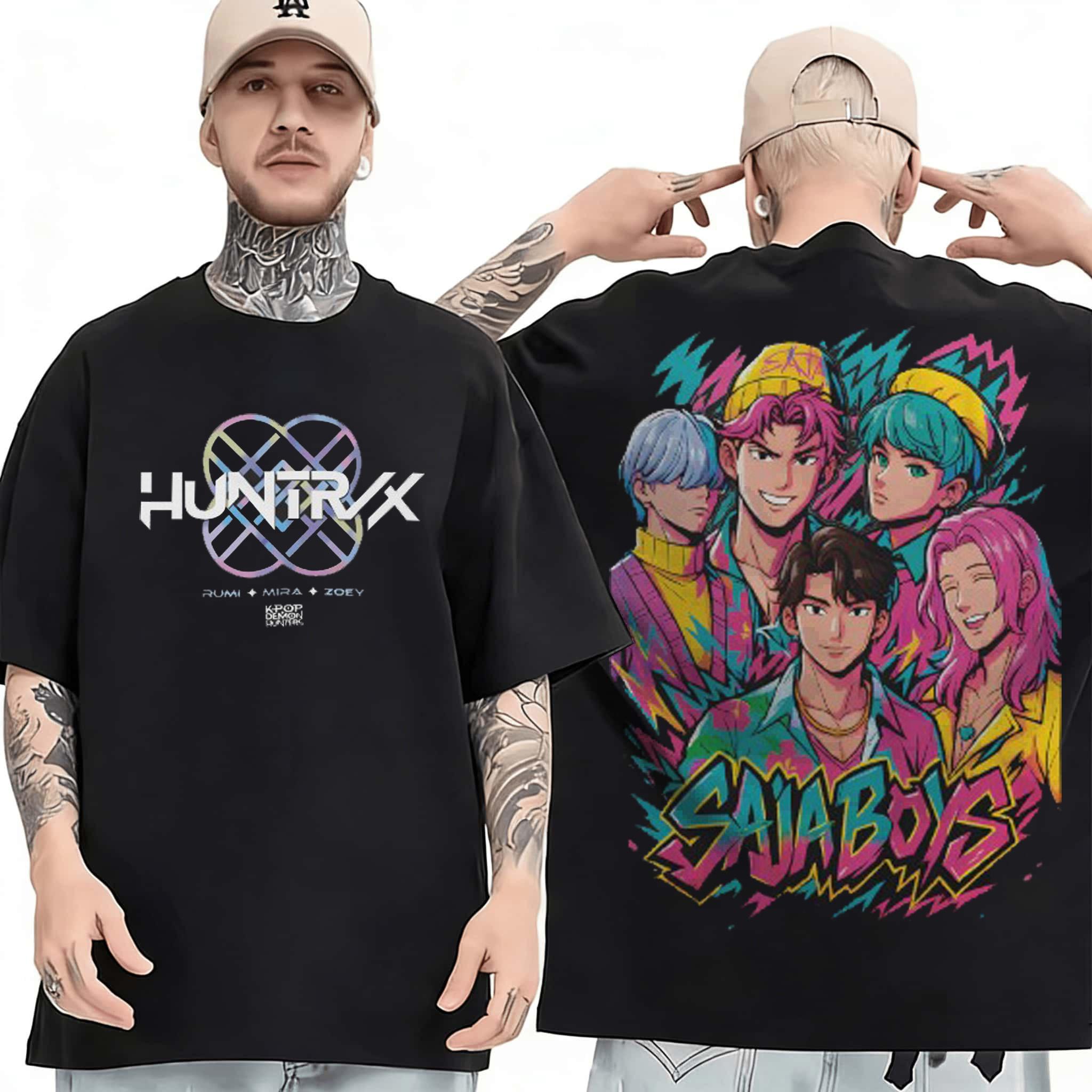 

KPop Demon Hunters Huntrix Logo Classic TShirt 2026Summer Mens Womens Luxury Fashion Pure Cotton Oversized Tshirt Street Y2K S
