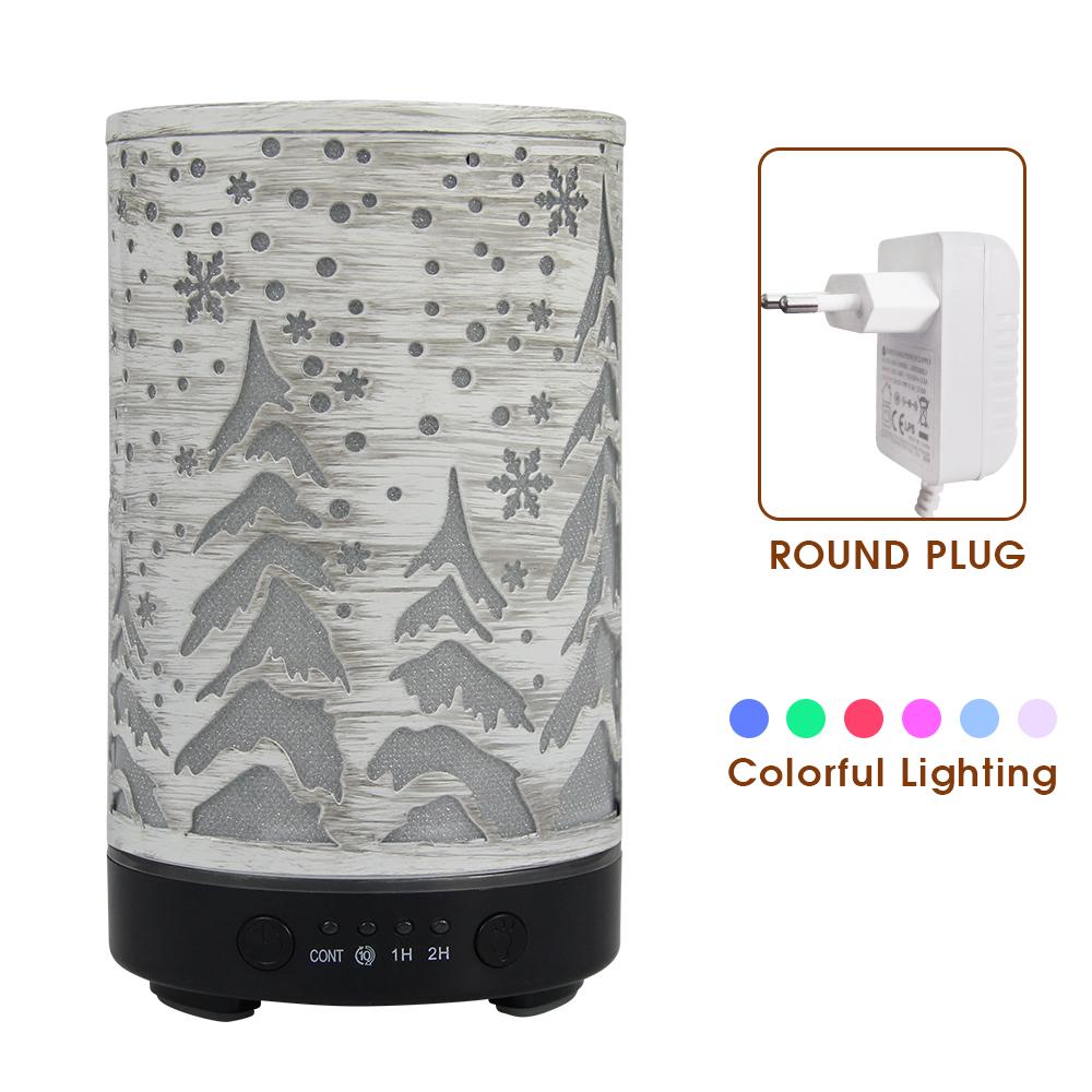 Timing Function Aroma Diffuser Hollow Tree Humidifier Bedroom Fragrance Diffuser with LED Lights Humidificador para aromaterapia