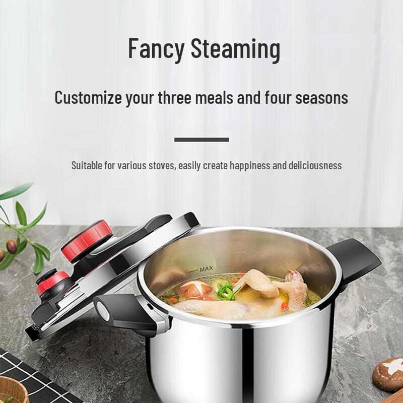 KOBACH 304 Stainless Steel 6.0L Pressure Cooker