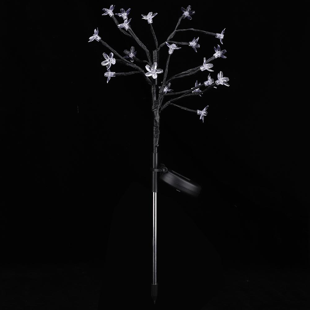 Solar Powered 20LED Lawn Light Warm Peach Tree Lamp for Outdoor Garden Road Courtyard