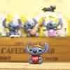 4pcs Cute Disney Stitch Decoration Stitch Action Figure Micro Landscape Doll Ornament Charm Toys Brinquedos Birthday Party Gift