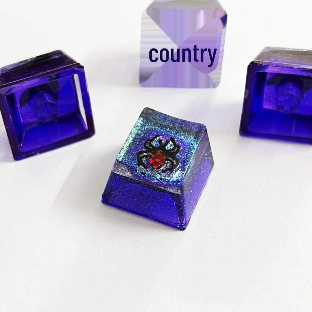 Translucent Resin Halloween Bat Keycaps for Mechanical Keyboards