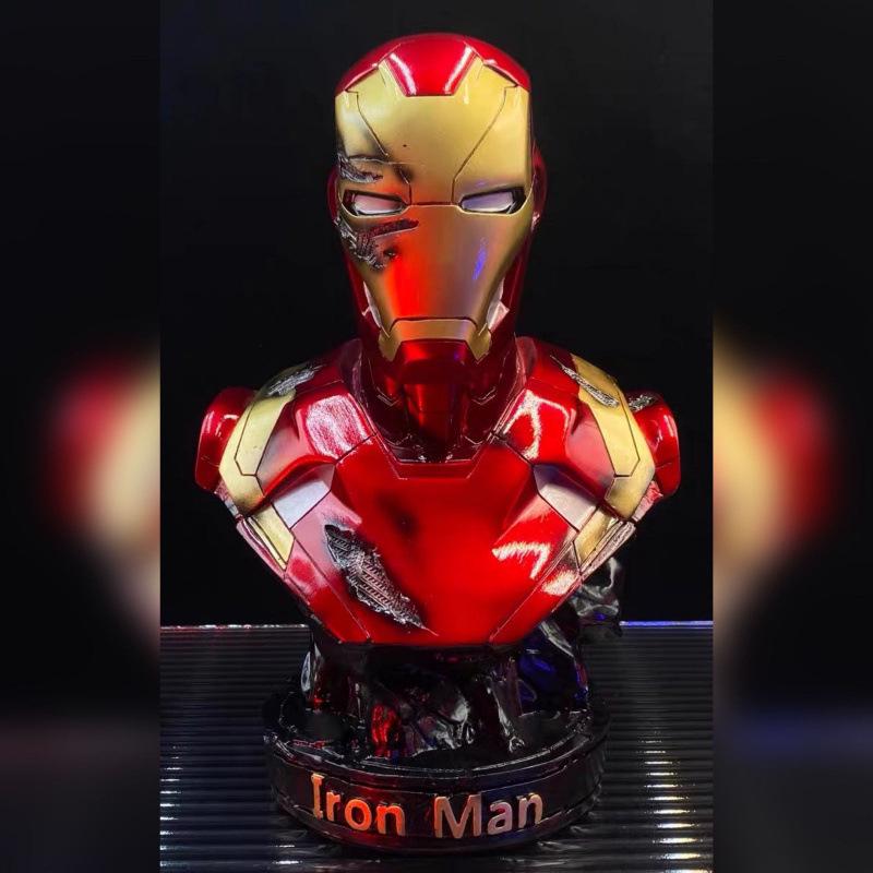 Black Panther & Venom Busts, Spider-Man Statue, Luminous Iron Man Figure – Free Shipping on One Item