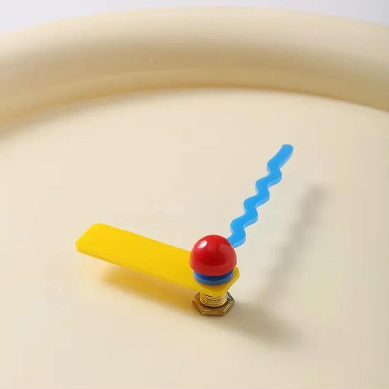 New Wall Mounted Clock Stand Creamy Style Clocks Home Decoration Desktop Silent Wall Decororation Home Garden Dining Room Decor