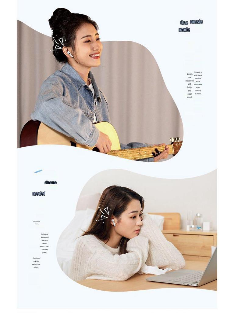 High-Quality Universal TWS Mini In-Ear Bluetooth Wireless Earphones for Music & Gaming