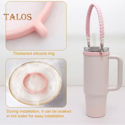 Water Bottle Hand Strap Sturdy Sling for 16-40oz Bottles Durable Silicone Ring Water Bottle Carrier Easy Carry Outdoor Sports Cup Accessories