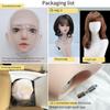 100% Silicone Sex Doll Head Standard Wig Suitable for 130-180CM Solid Dolls Body M16 and Standard Bolts 2 Connection Methods GJ-TF007