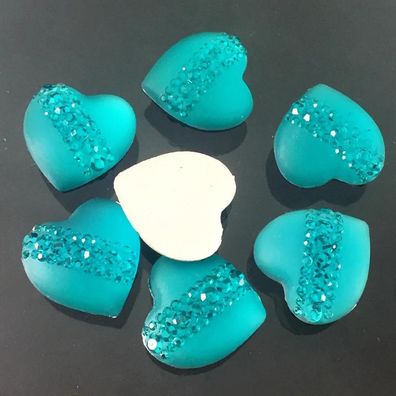wholesale diy heart-shaped resin rhinestones wedding accessories scrapbook wedding decoration rhinestone