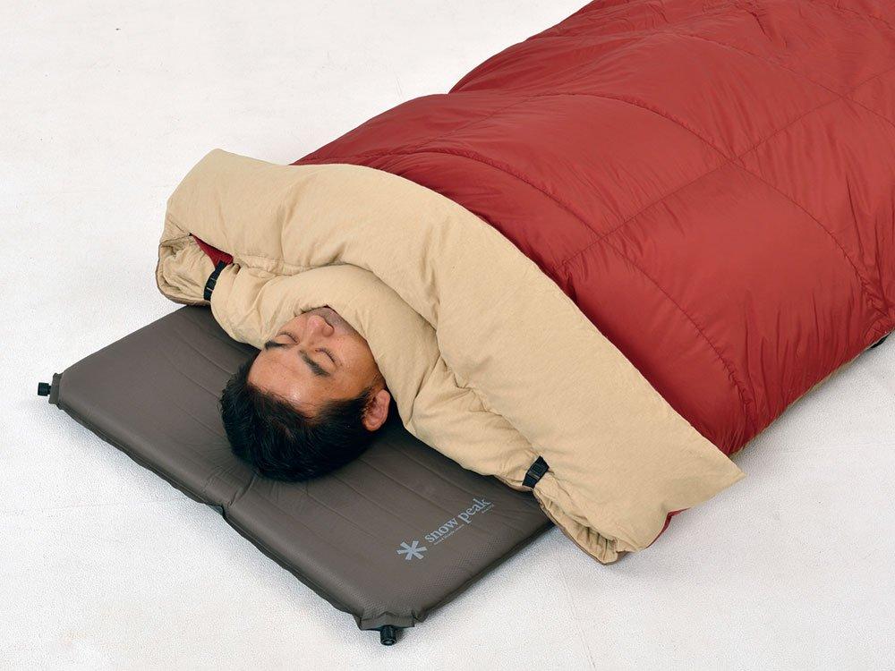 Snow Peak Sleeping Bag Disaster Prevention Camping Mat Included Grand Offton Double Down Amount 1600g Temperature Washable Down Camping Outdoor