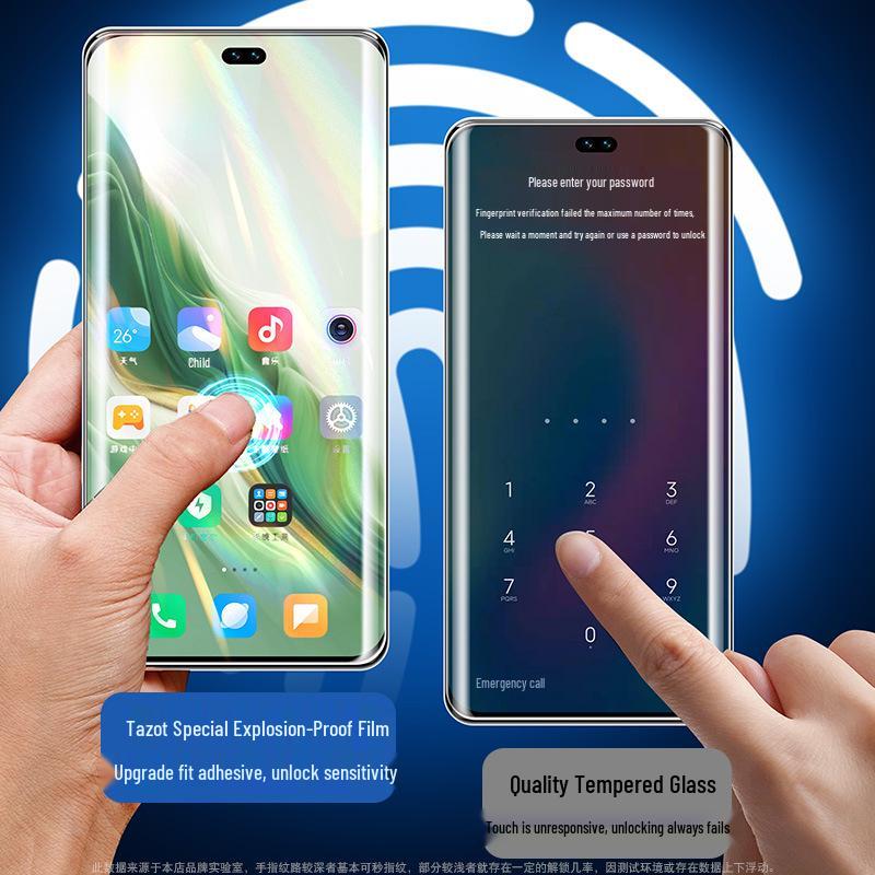 Huawei Honor Magic 6/7 Pro Curved Tempered Glass: Anti-Spy, HD Blue Light Protection.