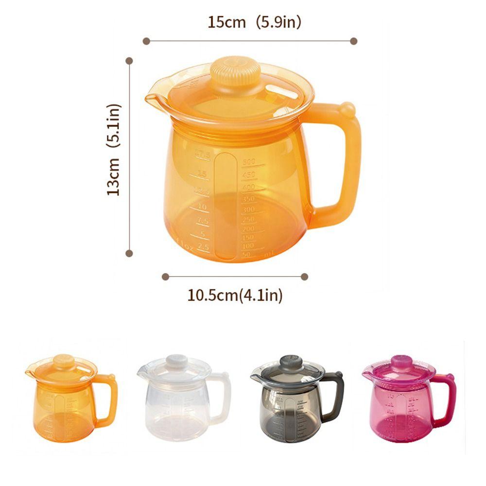 Leakproof Silicone Teapot 500ml Capacity Milk Jug Multipurpose Coffee Carafe  Juice Serving