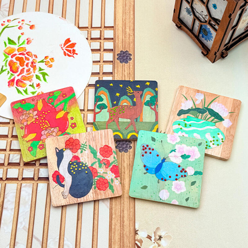 Make a Beautiful Gemstone Folk Painting Magnet (Choose 1 of 5)