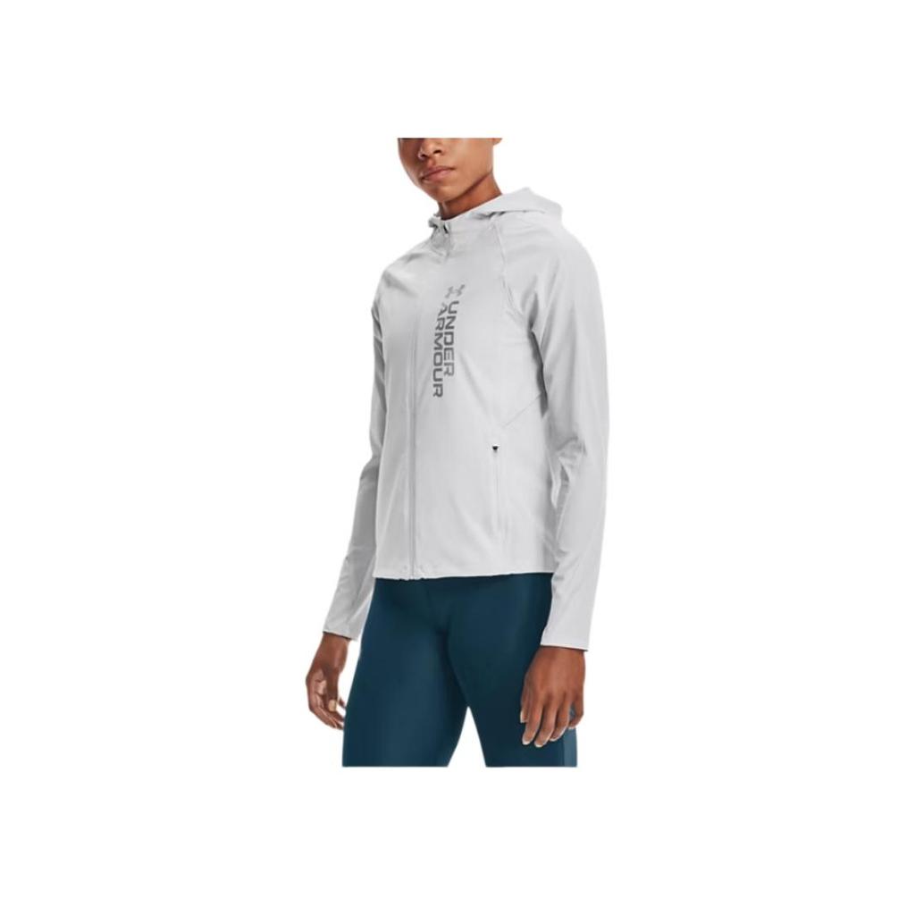 Under Armour Storm Out The Storm Veste de Sport à Capuche Imprimé Logo Femmes Vestes Gris 1361384-014