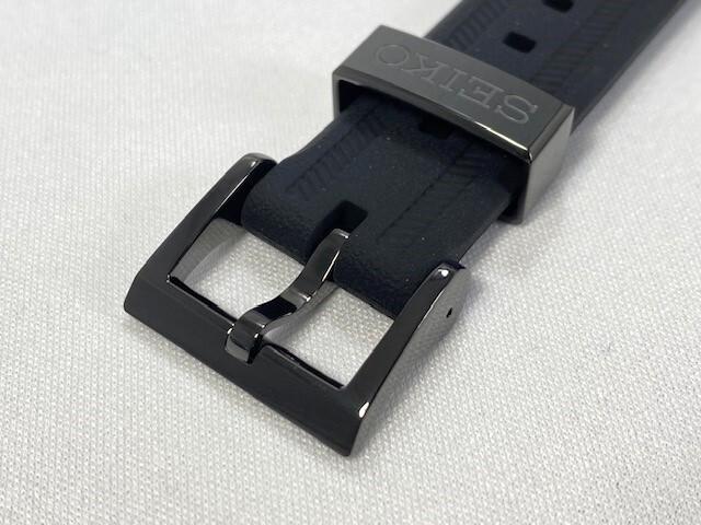 R03T012M0 SEIKO Prospex 20mm Genuine Silicone Band Black for Via SBDX051/8L35-01N0 (Ships Nekoposu)
