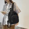 Preppy Style Mode Damen Einfarbig Kleiner Rucksack Studenten Damen Reise Canvas Schultasche Rucksäcke Umhängetasche