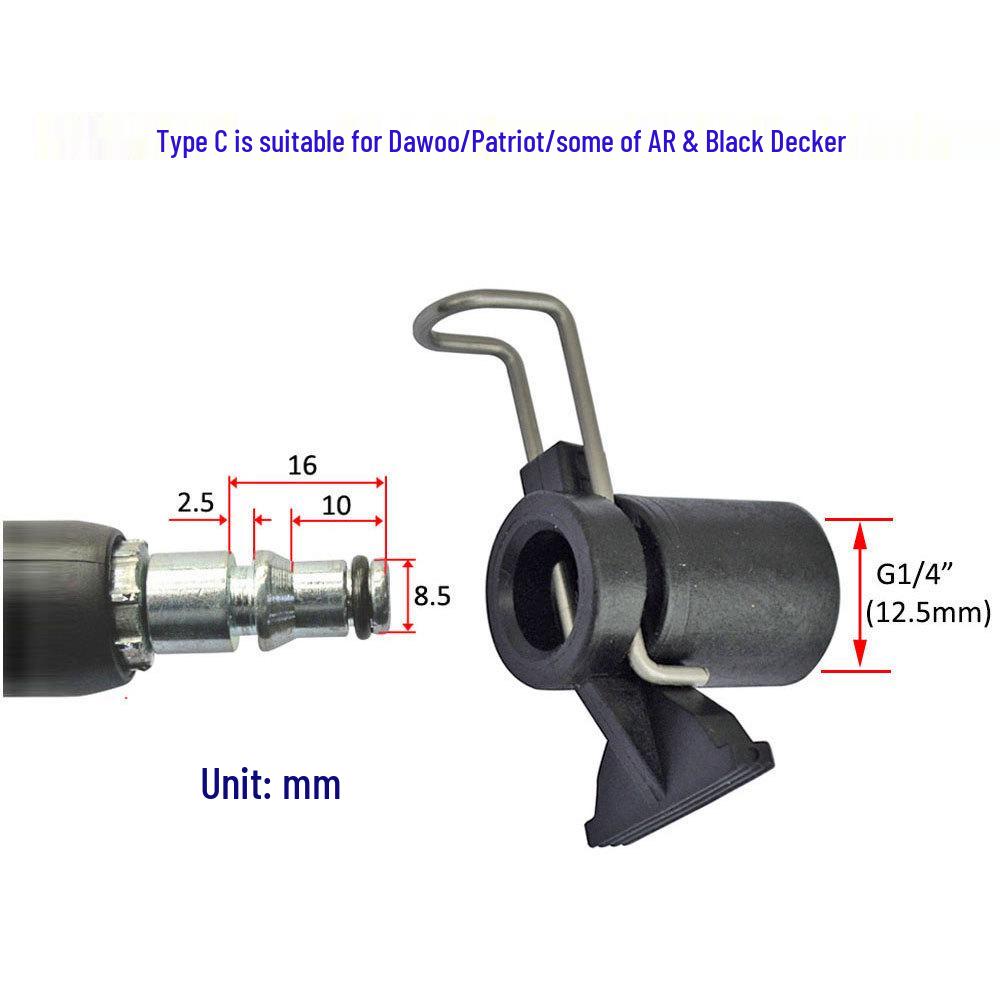 High-Pressure Washer Hose & Water Gun G1/4" M14 Adapter