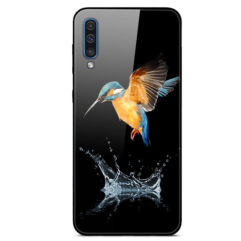 For Samsung A50 Case A51 Tempered Glass Planet Space Cover Glass Back Case for Samsung Galaxy A50S A51 A50 A 50 Fundas Coque