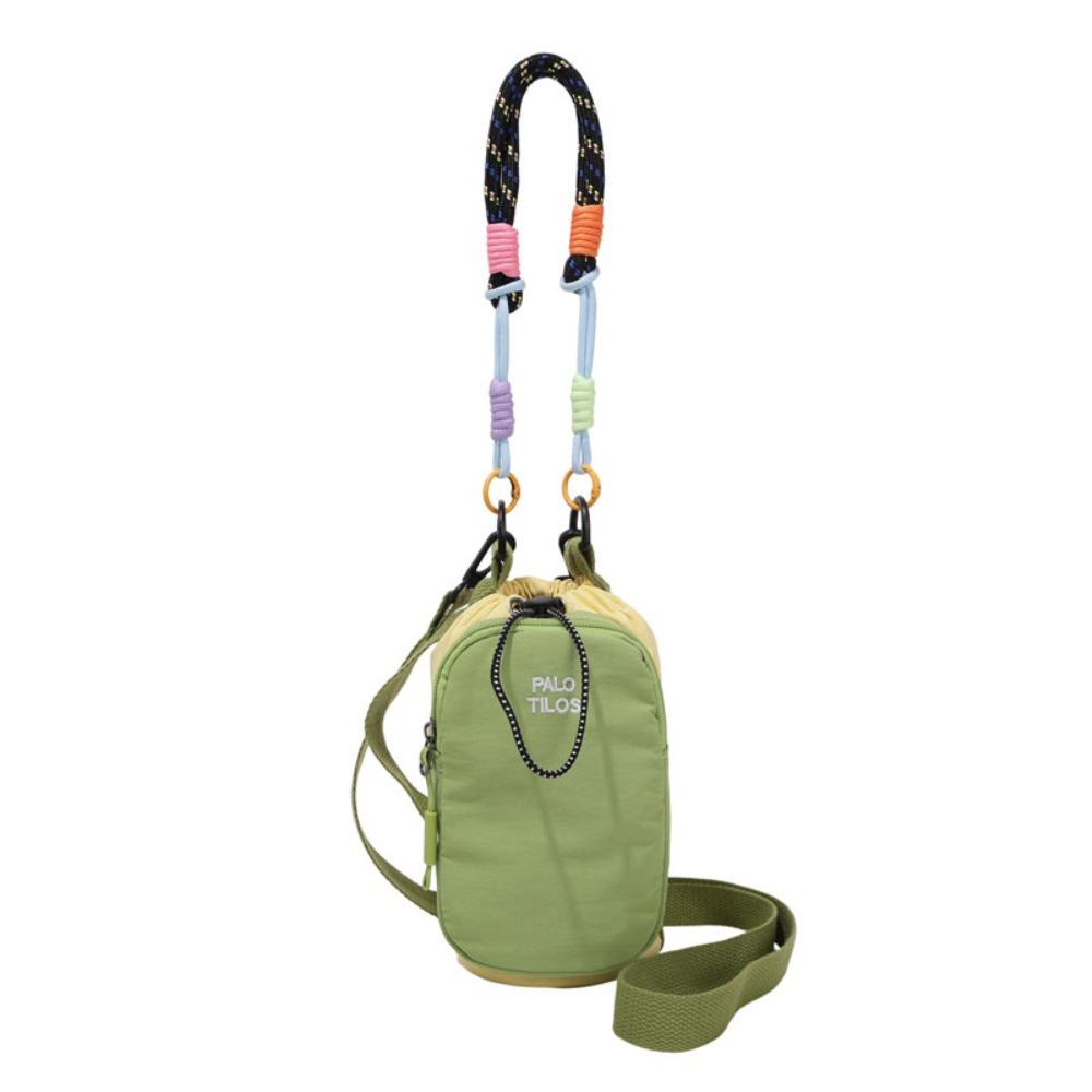 Hands-Free Drawstring Crossbody Bag with Phone Pocket Mobile Phone Pouch  Walking зелёный