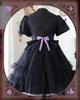 JIURUN Lolita Gothic Lolita Dress with 3D Panel Anime Bow Tie Plus Mori Sweet Gothic Cute Lady and Size One-Piece Pattern, Ruffles, Joints, Cosplay,