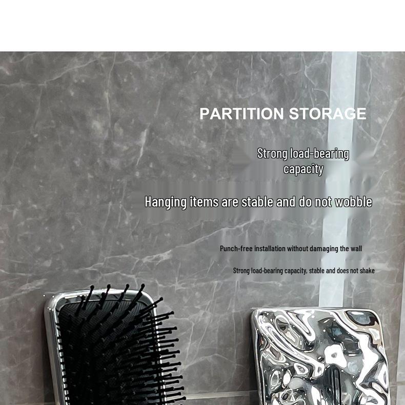 Wall-Mounted Acrylic Hair Accessory Organizer & Comb Rack