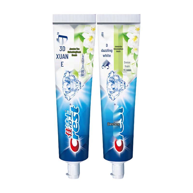 Crest Jasmine Tea Toothpaste 220g (2-Pack) with Tissues