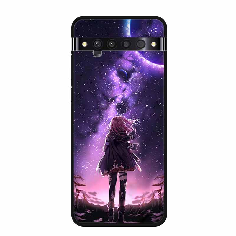 Für TCL 10 Pro Hüllen Weiches TPU Silikon Katze Löwe Rückseitenhüllen für TCL 10 Pro T799B T799H Cover Stoßfest Funda Capa TCL10Pro 6,47"