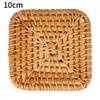 Handmade Rattan Coasters Heat Insulation and Anti-skidding Tea Cup Pad Reusable Slip Resistant Mug Coaster Drinkware Decor