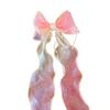 Pearl Bow Hair Clip & Tassel Ribbon Headband for Women & Girls