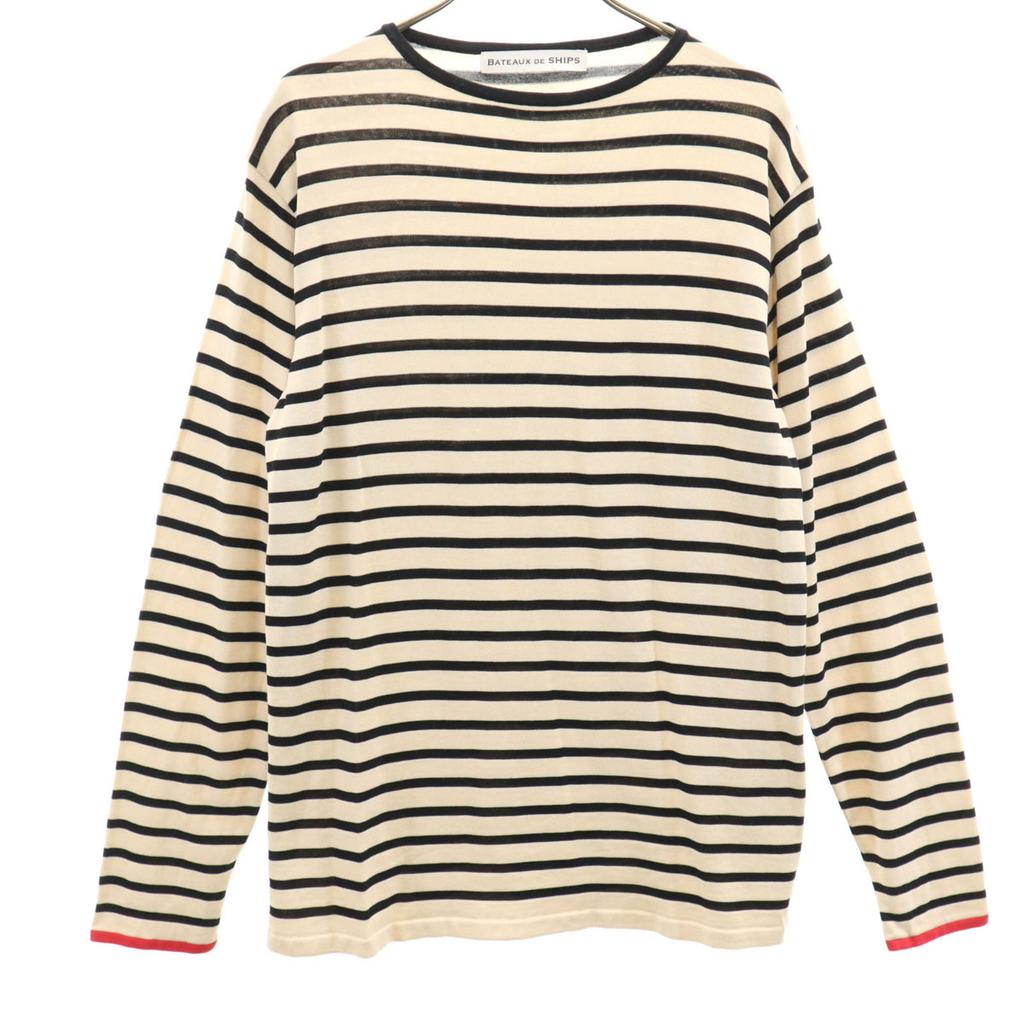 BATEAUX DE SHIPS Made In Japan Border Pattern Long Sleeve Basque Shirt 1 Men's Used