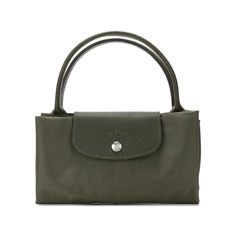Longchamp Le Pliage Green 30 Recyceltes Material Ledergriff Tragetasche Damen Tragetasche Waldgrün 1623919479