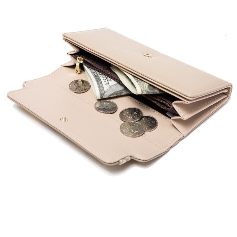 Wallet PU Printed Buckle Multifunctional Women's Handbag