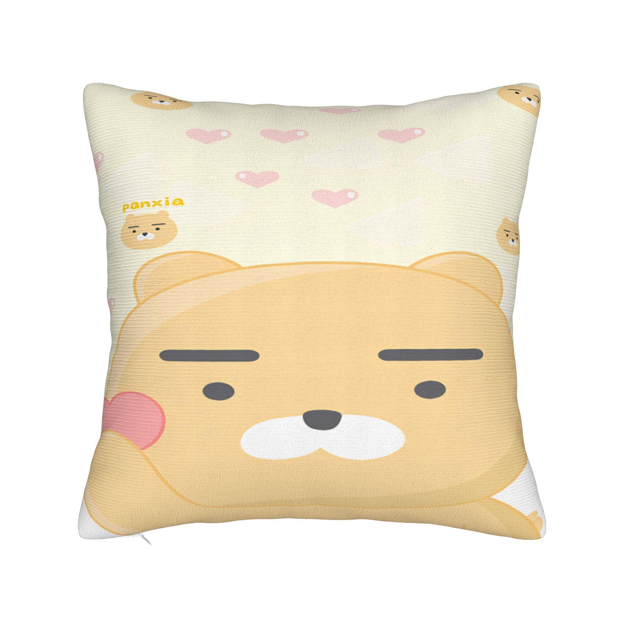 

K-Kakaos F-Friends Choonsiks Pillowcases Morden Pillow Case For Sofa Home Decor Soft Pillow Cover 12x12Inch
