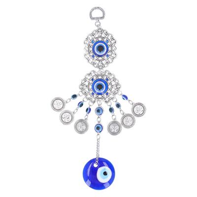Böses Auge Anhänger Exquisite Farbe Quaste Farbige Glasur Legierung Hohe Haltbarkeit Böses Auge Autoanhänger