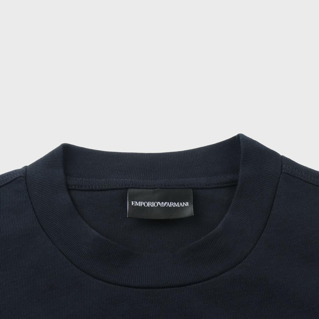 Emporio Armani Ss24 Buchstaben-Logo-Muster Rundhals Kurzarm T-Shirt Herren Oberteile Marineblau 3D1T93-1J0EZ-0955