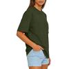 Women’s Basic Crew Neck Short Sleeve T Shirt Loose Fit Casual Plain Tee Comfortable Cotton Top