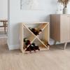 Day and Night - Day and Night Solid Pine Wood Wine Rack 62x25x62 Cm