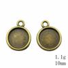 Valentine's Day Accessories For Making Jewelry Fit Round 12mm Glass Cabochon Base Setting Tray Accessories Parts Women's Clothing Bag Accessories