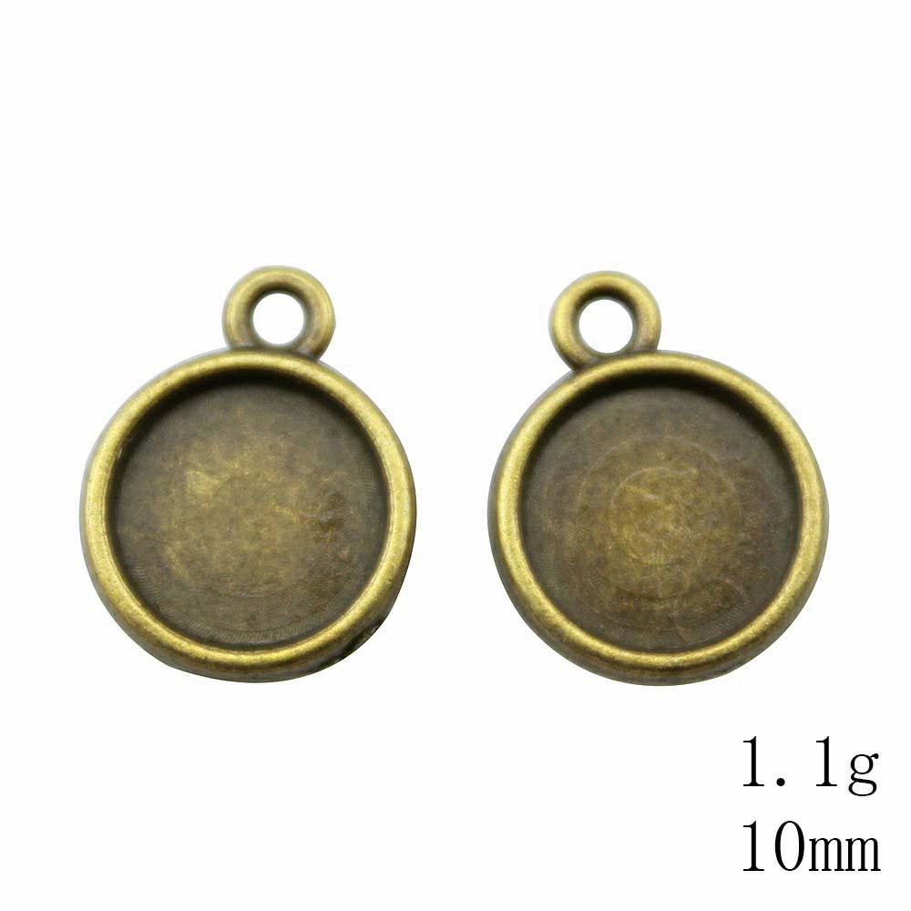 Valentine's Day Accessories For Making Jewelry Fit Round 12mm Glass Cabochon Base Setting Tray Accessories Parts Women's Clothing Bag Accessories