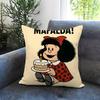 POPULAR M-MMafalda Cushion Cover Comfortable Reversible Pillow Cover Ideal for Car Sofa Bedroom & Beyond