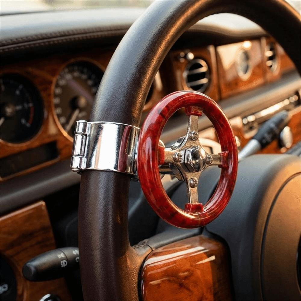 Stainless Steel One Hand Driving Knob Wear Resistant Power Steering Knob Vehicle Interior