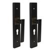 Bedroom Lock Set Household Interior Room Toilet Silent Aluminium Alloy with Handle Black Gold