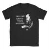 Moda Parlami di tua madre Sigmund Freud T-Shirt Uomo Girocollo Cotone Magliette Manica Corta T-Shirt Taglie Forti Top