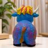 Highlands Cow Figurines Farmhouse Decors,Resins Animal Statue Table Ornament Garden Bookshelfs Decors Calf Lover Gift