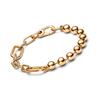 Pandora Beaded Chain Alloy Bracelet Women bracelets Gold 562793C00