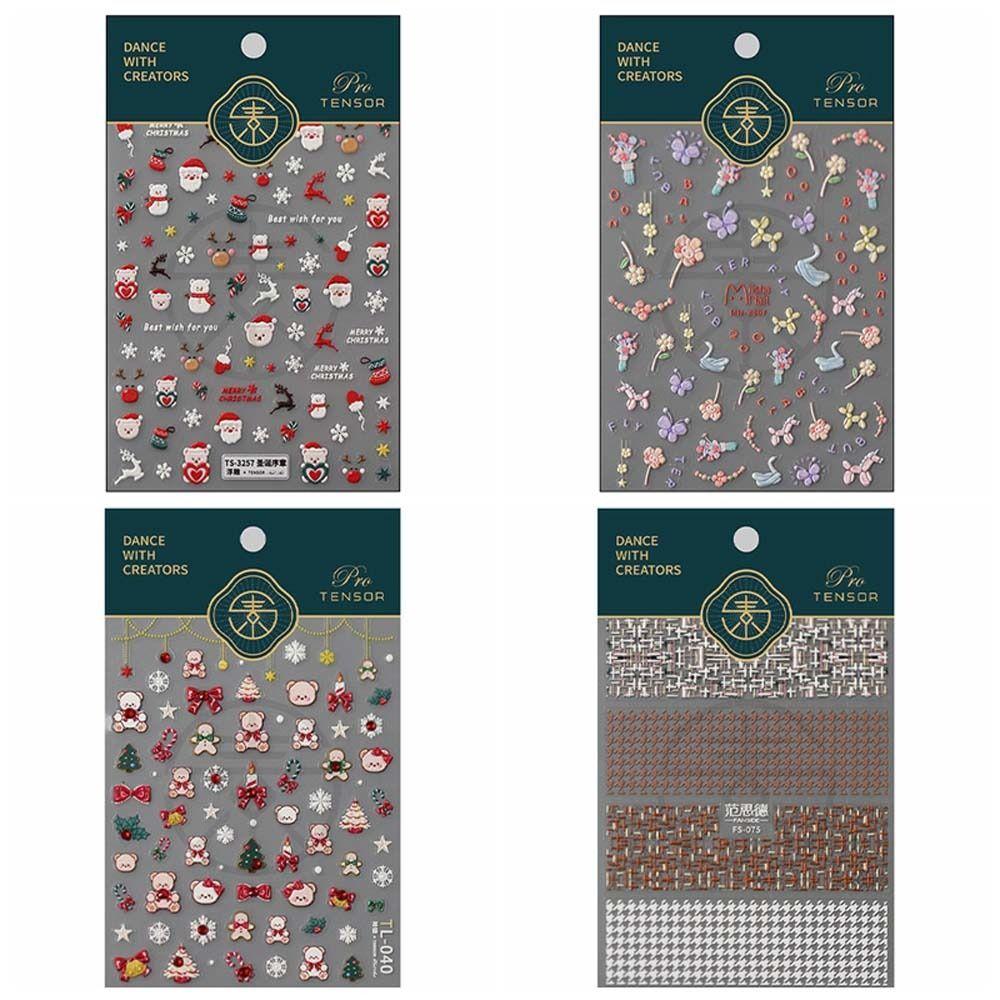 Xmas Nail Charms Christmas Nail Stickers Christmas Nail Decorations Christmas Party