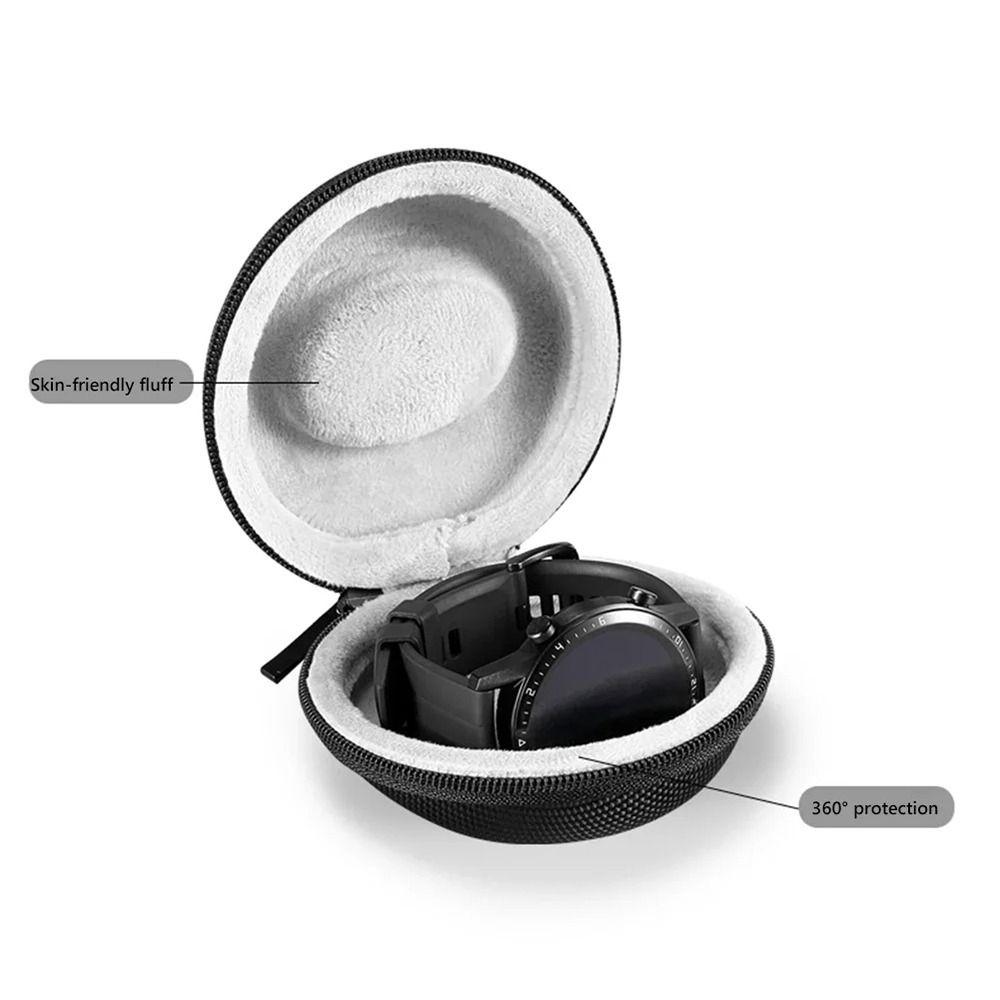 1Pcs Black Watch Travel Case Watch Holder EVA Bag for Smartwatches Zippered Container