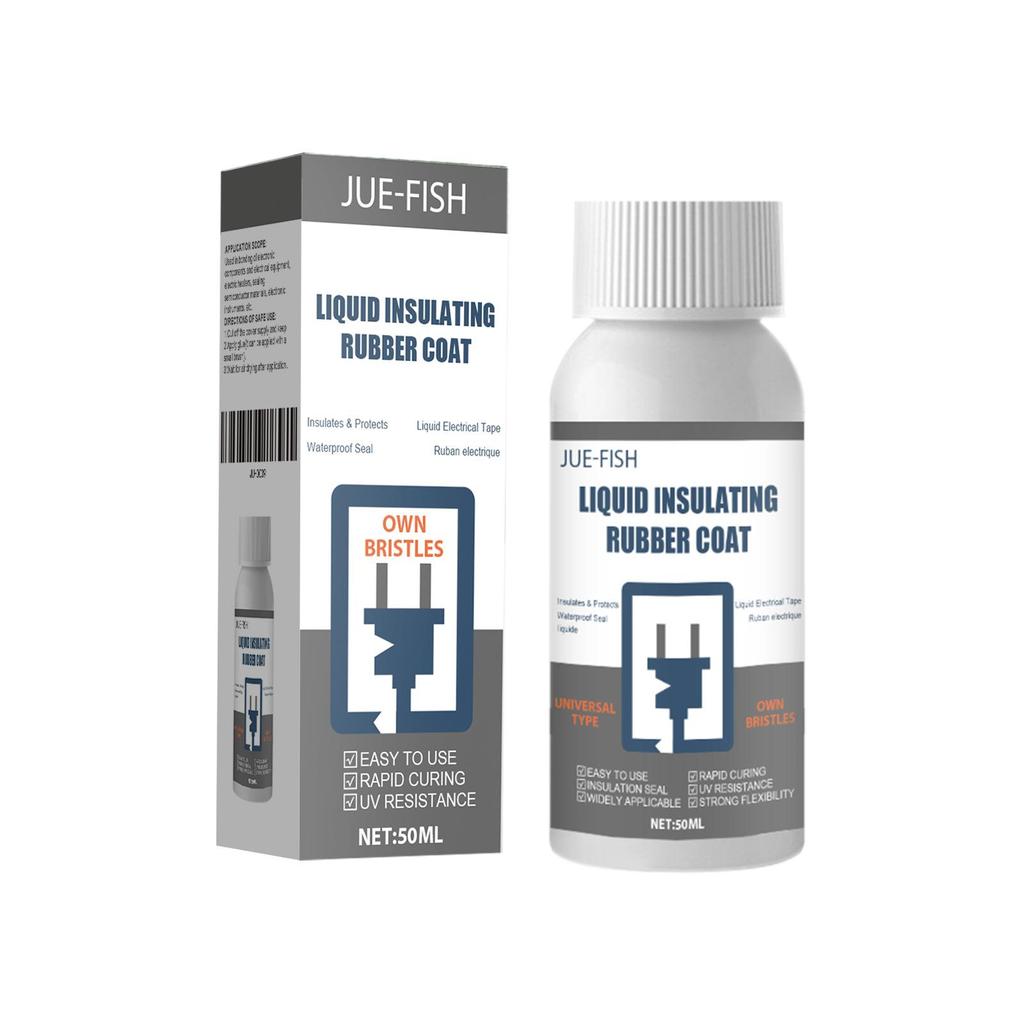 Jue-Fish Liquid Insulating Adhesive Waterproof Insulating Adhesive for Electricians High Temperature Resistant Flame Retardant Repair Sealant